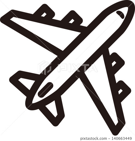 飛機圖示、旅行、航空、交通、車輛、簡約、線條畫、插圖、設計、象形圖、材料 飛機圖示、旅行、航空、交通、車輛、簡約、線條畫、插圖、設計、象形圖、材料 140663449
