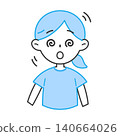 Illustration of a woman feeling dizzy, unsteady, and wobbly. 140664026