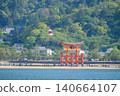 Miyajima Great Torii Gate in Spring 140664107