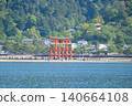 Miyajima Great Torii Gate in Spring 140664108