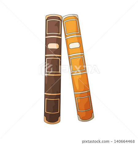 Illustration of Book Spine Illustration of Book Spine 140664468