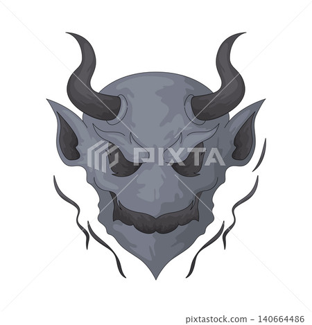 Illustration of Demon Face Illustration of Demon Face 140664486