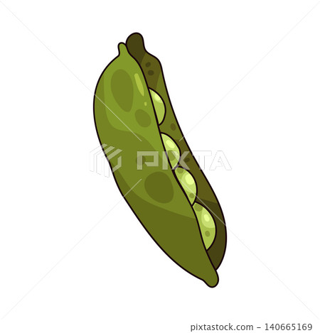 Illustration of Pea Pod Illustration of Pea Pod 140665169