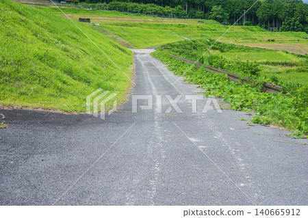 Terraced rice fields of Hachiyado, Otsu City, Shiga Prefecture Terraced rice fields of Hachiyado, Otsu City, Shiga Prefecture 140665912