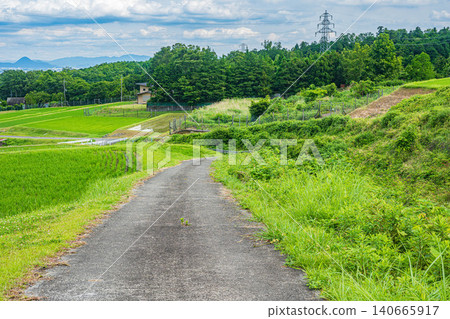 Terraced rice fields of Hachiyado, Otsu City, Shiga Prefecture Terraced rice fields of Hachiyado, Otsu City, Shiga Prefecture 140665917