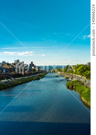 Landscape of Kamogawa River in Kyoto Landscape of Kamogawa River in Kyoto 140666224