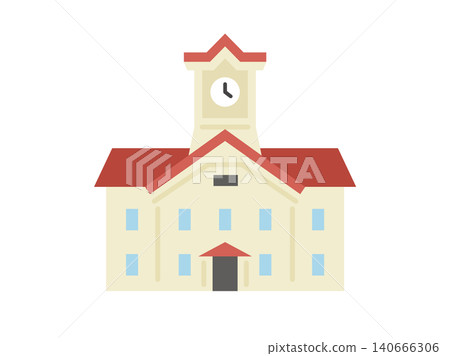 Illustration of a clock tower 140666306