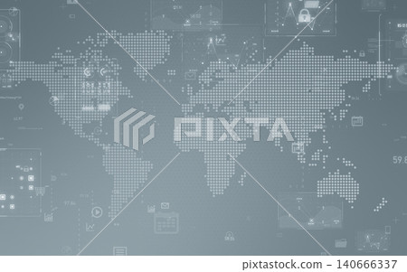 Conceptual background materials for the world and digital technology: CG, DX, AI, economy, finance Conceptual background materials for the world and digital technology: CG, DX, AI, economy, finance 140666337