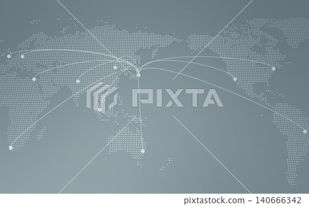 Global network concept background material CG world map international worldwide 140666342