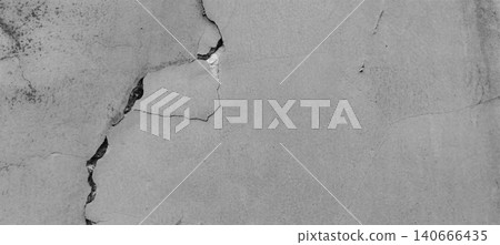 Black and white cracked concrete wall texture Black and white cracked concrete wall texture 140666435