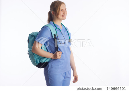 Ambitious Young Nurse Pursuing Professional Healthcare Training Ambitious Young Nurse Pursuing Professional Healthcare Training 140666501