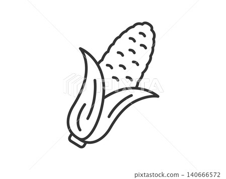 Corn (line drawing) illustration 140666572