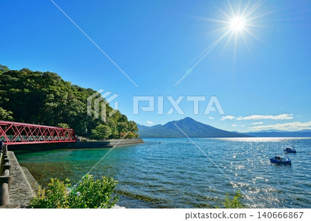 Landscape of Lake Shikotsu Landscape of Lake Shikotsu 140666867