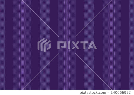 Pmprovement background fabric textile, machinery stripe texture vector. Solour vertical seamless lines pattern in violet and indigo colors. 140666952