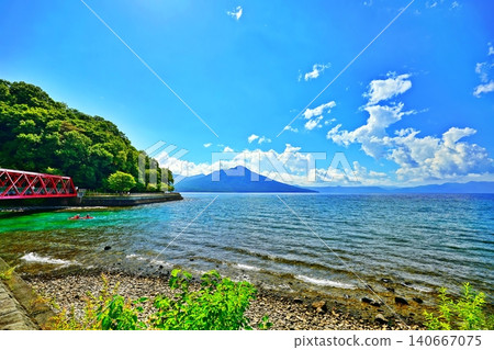 Landscape of Lake Shikotsu Landscape of Lake Shikotsu 140667075