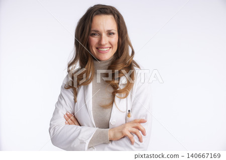 Doctor with Stethoscope and Welcoming Smile Doctor with Stethoscope and Welcoming Smile 140667169
