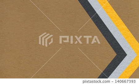 Warm brown paper texture background with yellow black chevron stripes and copy space for banner, presentation, template Warm brown paper texture background with yellow black chevron stripes and copy space for banner, presentation, template 140667393