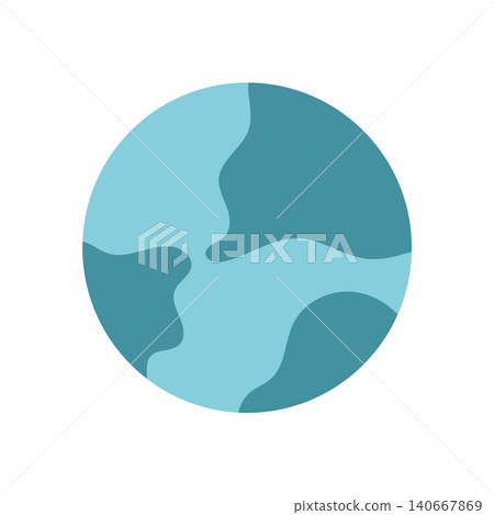 Minimal flat globe shows green earth. Simple eco planet symbol also hints global environment and ecology. Abstract world concept suits sustainability topics and clean nature themed digital art Minimal flat globe shows green earth. Simple eco planet symbol also hints global environment and ecology. Abstract world concept suits sustainability topics and clean nature themed digital art 140667869