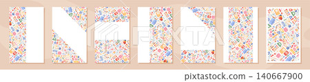 Cartoon painter supplies on flat white layout set. Children art stationery fills template as colorful paint, brush and pencil set. Cute icon background for school study concept and creative class Cartoon painter supplies on flat white layout set. Children art stationery fills template as colorful paint, brush and pencil set. Cute icon background for school study concept and creative class 140667900