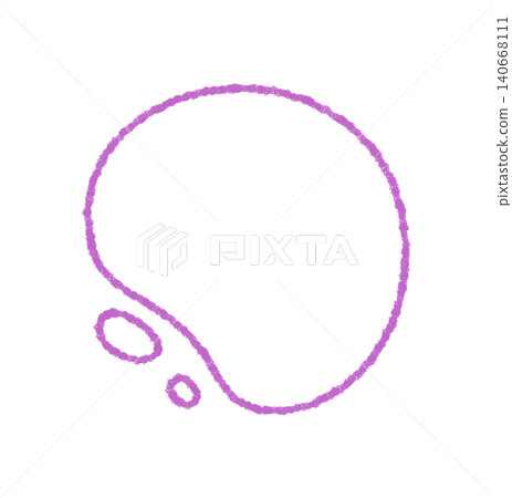 Chalk outline of abstract organic shape and curvy bubble frame with a round blob form. Organic and abstract shape in purple chalk style, minimal modern graphic for creative use in backgrounds or Chalk outline of abstract organic shape and curvy bubble frame with a round blob form. Organic and abstract shape in purple chalk style, minimal modern graphic for creative use in backgrounds or 140668111