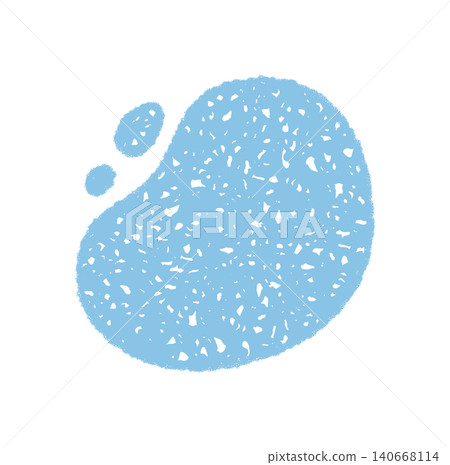 Hatched abstract amoeba shape with crayon shading. Irregular organic blob uses fluid spot and sketched silhouette. Light blue background with soft shading gives a hand artistic effect. Hatched abstract amoeba shape with crayon shading. Irregular organic blob uses fluid spot and sketched silhouette. Light blue background with soft shading gives a hand artistic effect. 140668114