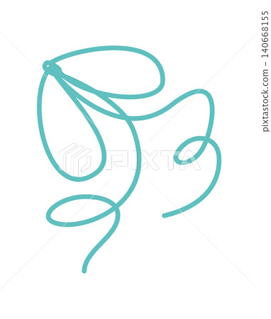 Whimsical wedding bow in soft green line. Cute coquette ribbon sketch as romantic knot and wavy bow doodle. Simple vintage frame element for valentine card or wedding invite, minimal decorative Whimsical wedding bow in soft green line. Cute coquette ribbon sketch as romantic knot and wavy bow doodle. Simple vintage frame element for valentine card or wedding invite, minimal decorative 140668155