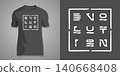 Manual lettering Evolution in the form of square. Print design with typography for unisex t-shirts. Can be used as logo for your company. Vector editable illustration. 140668408