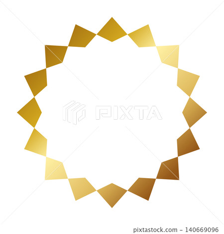 Geometric frame, gold Geometric frame, gold 140669096