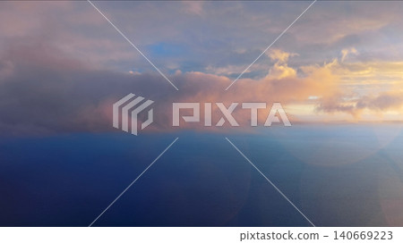 Sunset over calm sea natural landscape Sunset over calm sea natural landscape 140669223