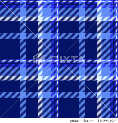Surface vector tartan pattern, layered check plaid fabric. Tee seamless textile texture background in blue and light colors. Surface vector tartan pattern, layered check plaid fabric. Tee seamless textile texture background in blue and light colors. 140669392