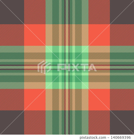 October background fabric texture, jacket seamless plaid vector. Old textile pattern tartan check in green and pastel colors. October background fabric texture, jacket seamless plaid vector. Old textile pattern tartan check in green and pastel colors. 140669396