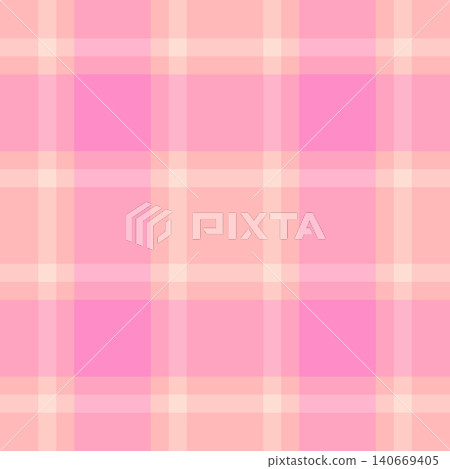 Turkish fabric check plaid, conceptual textile vector seamless. Calm pattern tartan texture background in light and red colors. 140669405