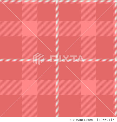 Image vector plaid check, premium fabric texture tartan. Mockup seamless textile pattern background in red and white colors. Image vector plaid check, premium fabric texture tartan. Mockup seamless textile pattern background in red and white colors. 140669417