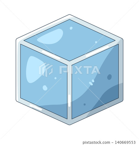 Illustration of cube  140669553