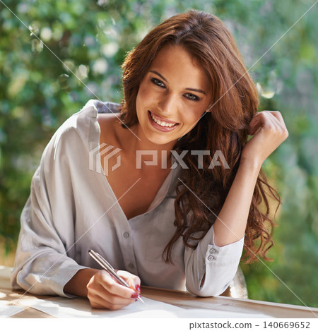 Student, woman and write notes with smile to study with books for revision, exam preparation at home. Female person, outdoor and diary with test or assignment deadline for distance learning and happy Student, woman and write notes with smile to study with books for revision, exam preparation at home. Female person, outdoor and diary with test or assignment deadline for distance learning and happy 140669652