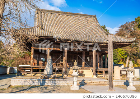 岡山縣瀨戶內市備前市,本大師巡禮48座寺廟之一的大島寺,初冬陽光明媚的景象(第三部分) 岡山縣瀨戶內市備前市,本大師巡禮48座寺廟之一的大島寺,初冬陽光明媚的景象(第三部分) 140670386