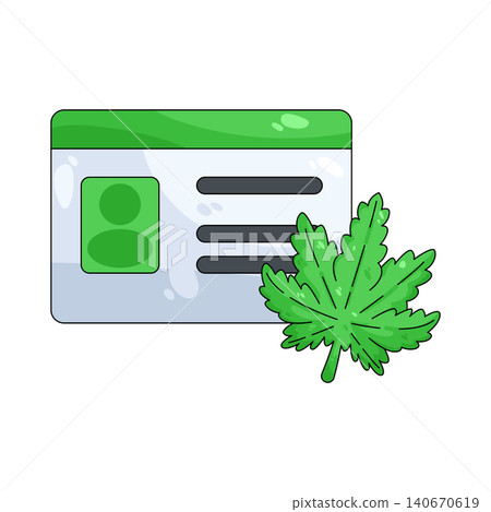 Illustration of registered user card Illustration of registered user card 140670619