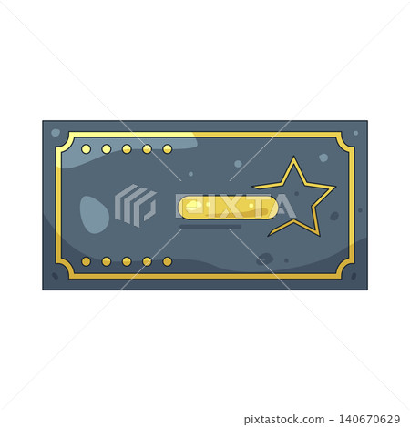 Illustration of VIP ticket Illustration of VIP ticket 140670629