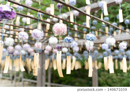 Wind chimes at Shōjuin Temple in Kyoto Wind chimes at Shōjuin Temple in Kyoto 140671039