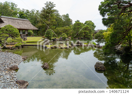 桂離宮的沙洲和松金亭 桂離宮的沙洲和松金亭 140671124