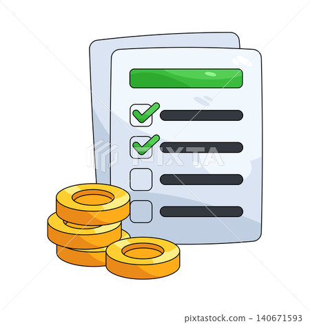 Illustration of budget planning Illustration of budget planning 140671593