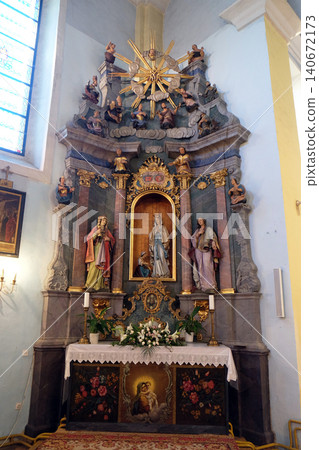Our Lady of Lourdes altar in the church of Saint Catherine of Alexandria in Krapina, Croatia Our Lady of Lourdes altar in the church of Saint Catherine of Alexandria in Krapina, Croatia 140672173