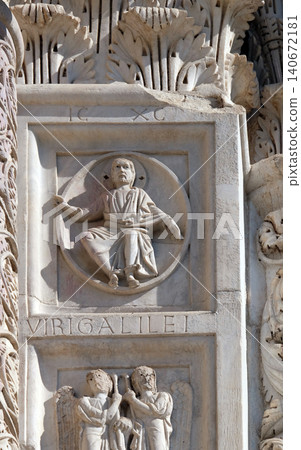 Baptistery decoration, Cathedral in Pisa, Italy. Unesco World Heritage Site. Baptistery decoration, Cathedral in Pisa, Italy. Unesco World Heritage Site. 140672181