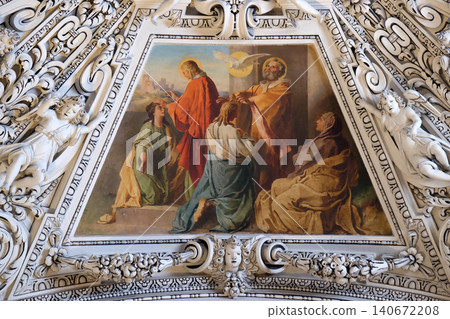 Fragment of the dome in the Chapel of the Holy Spirit, Salzburg Cathedral Fragment of the dome in the Chapel of the Holy Spirit, Salzburg Cathedral 140672208