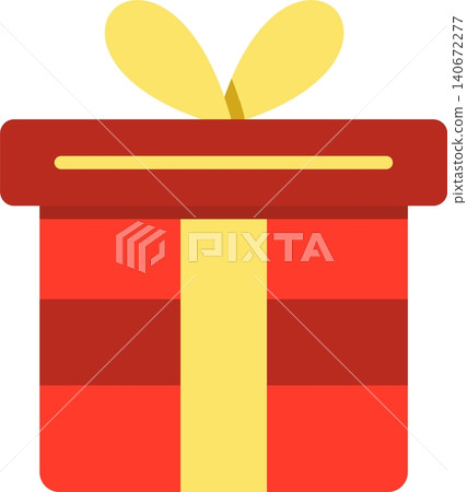 Gift Flat Vector Icon Design Gift Flat Vector Icon Design 140672277