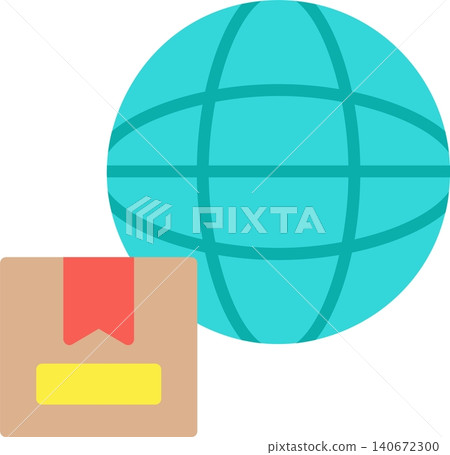 Worldwide Flat Vector Icon Design Worldwide Flat Vector Icon Design 140672300