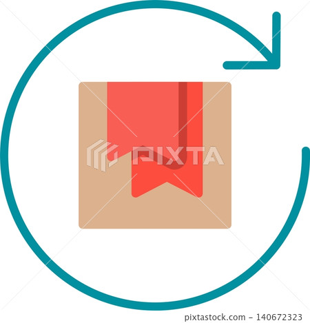Return Flat Vector Icon Design 140672323