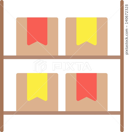Inventory Flat Vector Icon Design 140672328