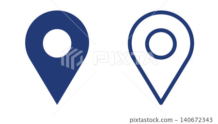 Map icons (set of 2) - Vector material Map icons (set of 2) - Vector material 140672343