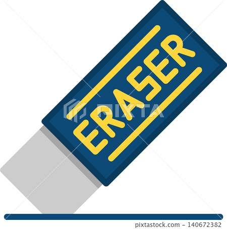 Eraser Flat Vector Icon Design 140672382